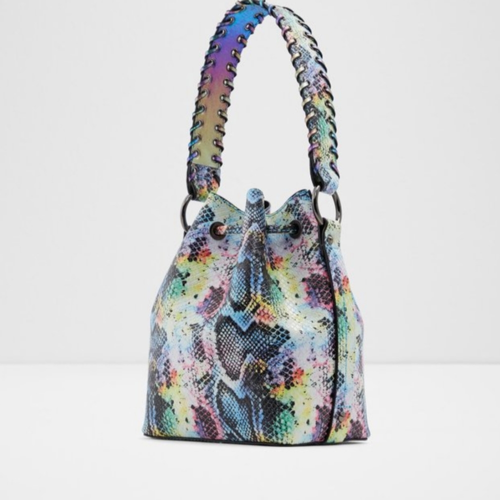 Snake skin crossbody bag